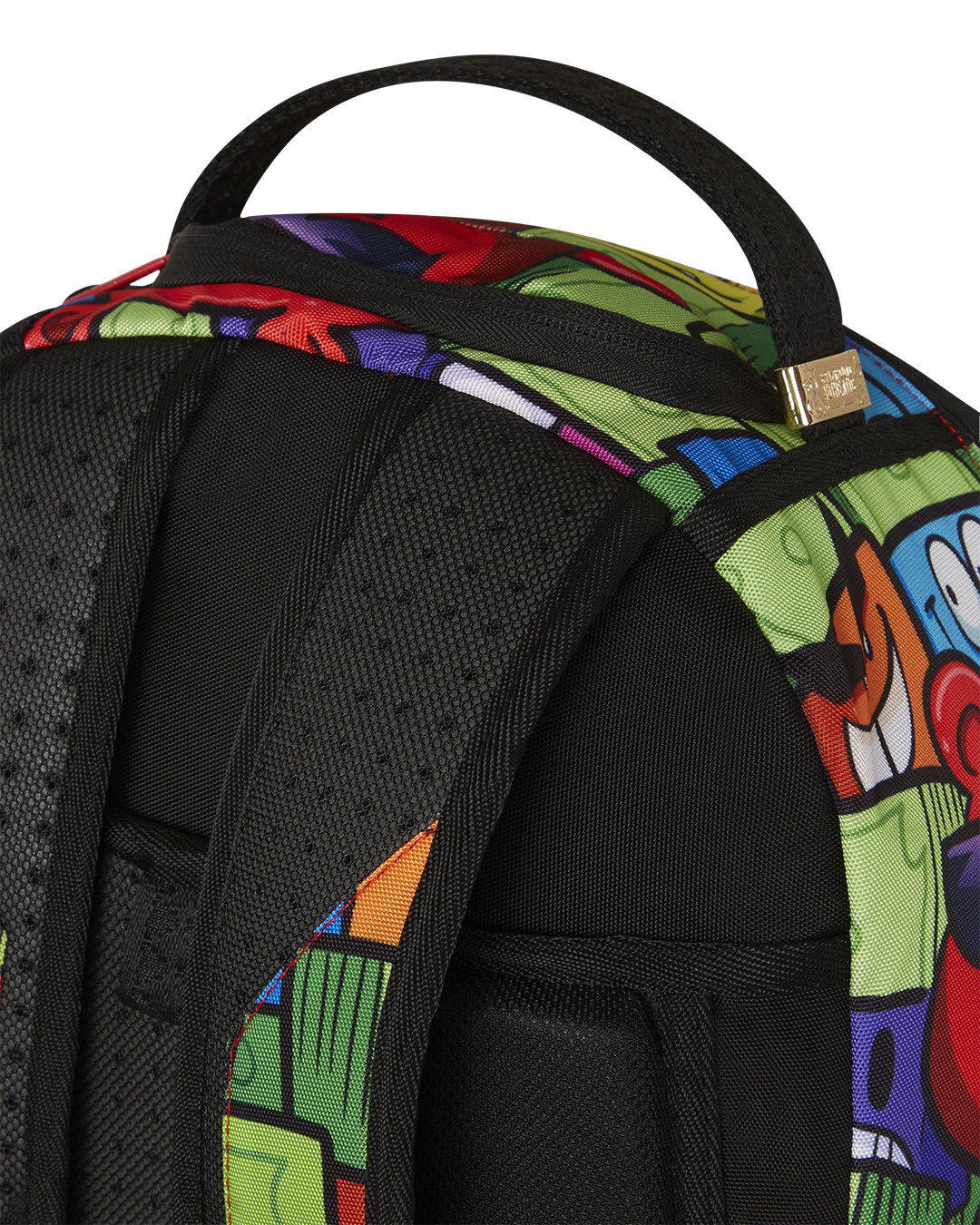 Sprayground Authentic Travel Backpack - side view with slide through luggage feature