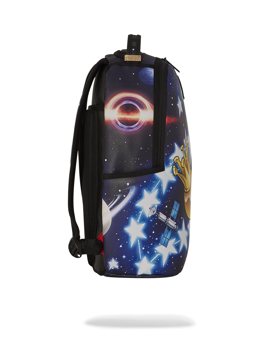 Interior view of the Astromane backpack showing laptop compartment and organizer pocket