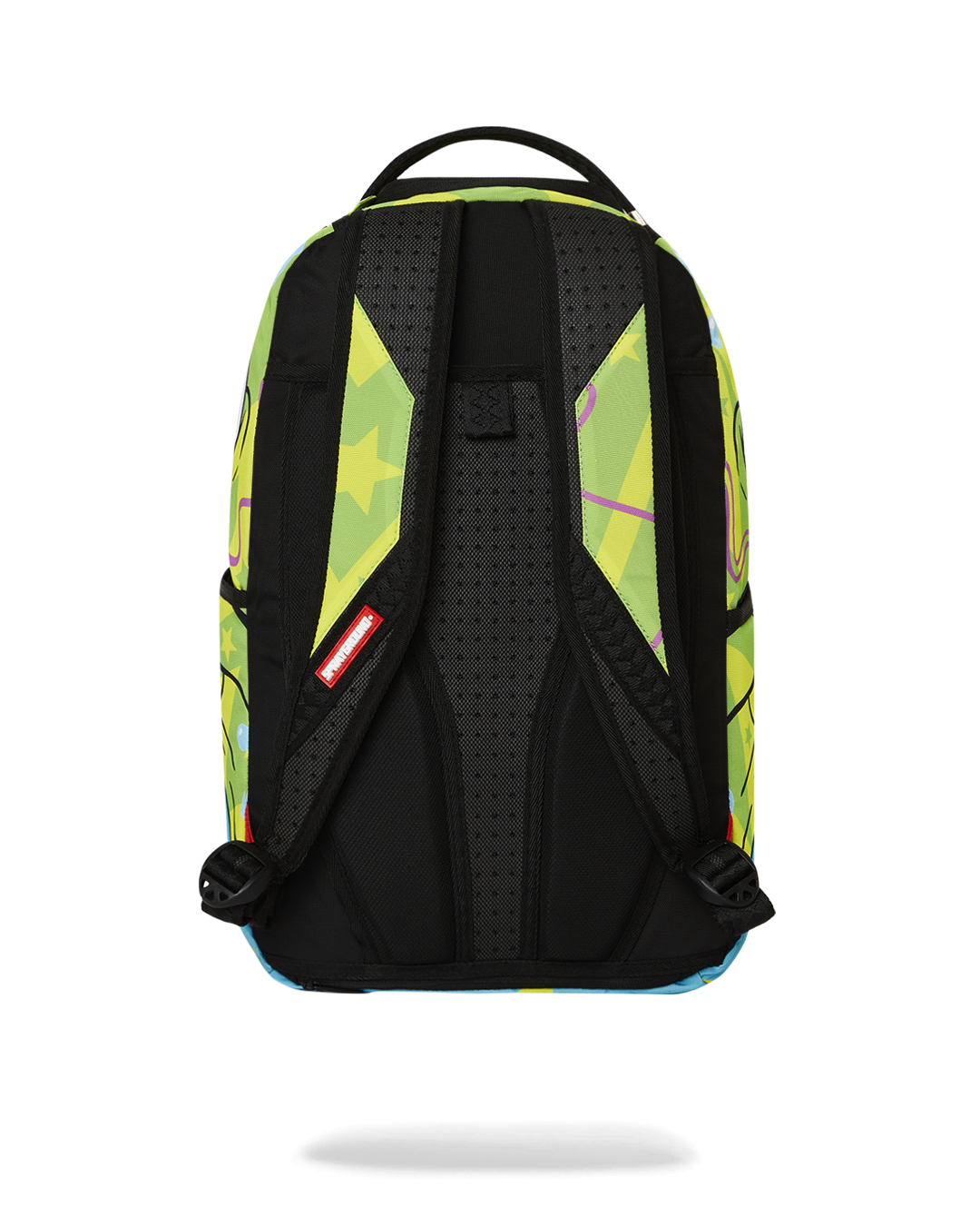 Front view of the Urban Luxe faux leather travel backpack on a city street.