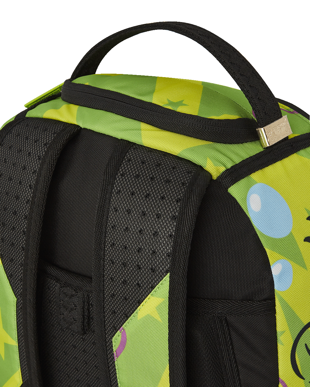 Front view of the Urban Luxe faux leather travel backpack on a city street.