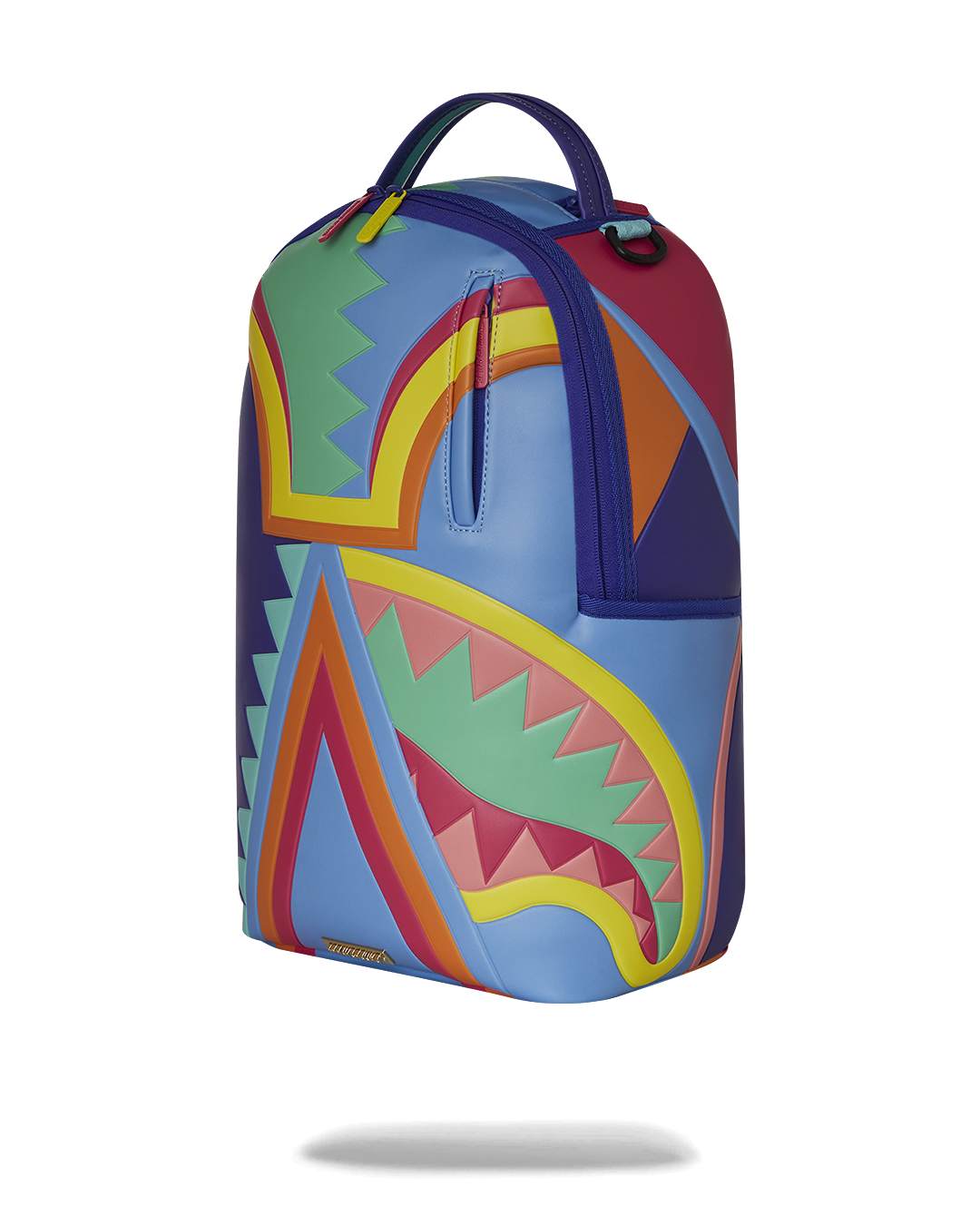 Travelers backpack with ergonomic mesh back padding and adjustable straps