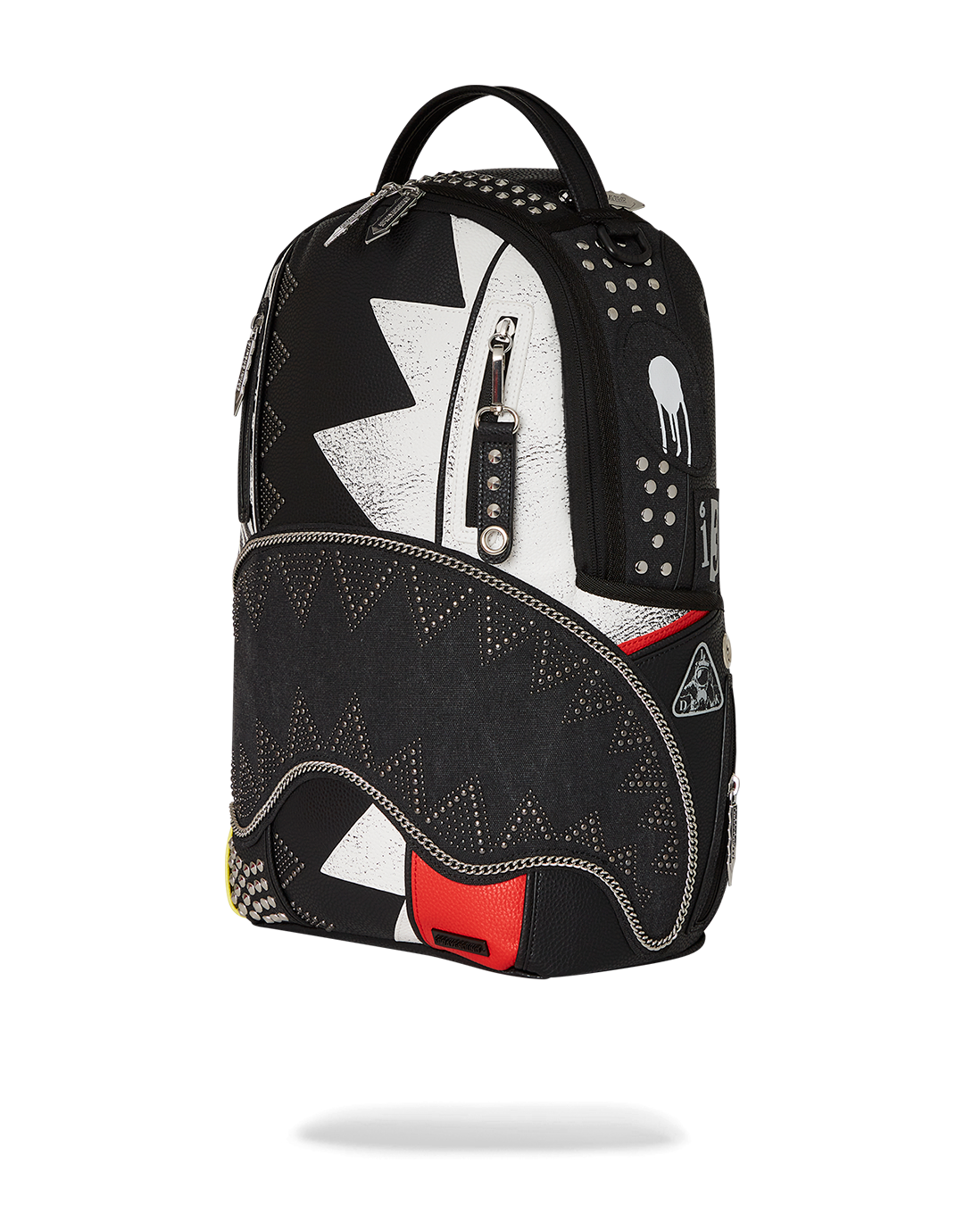 Backpack worn by a model in a city setting, highlighting its adjustable straps and sleek profile.