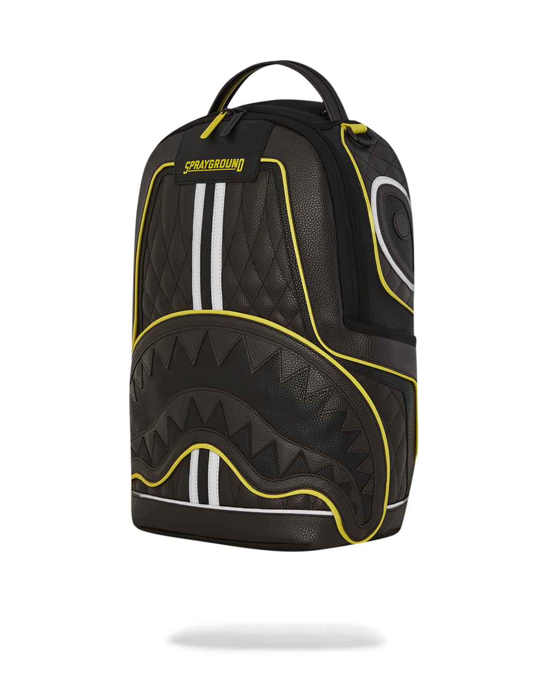 Interior view of the Sprayground backpack showing the laptop compartment