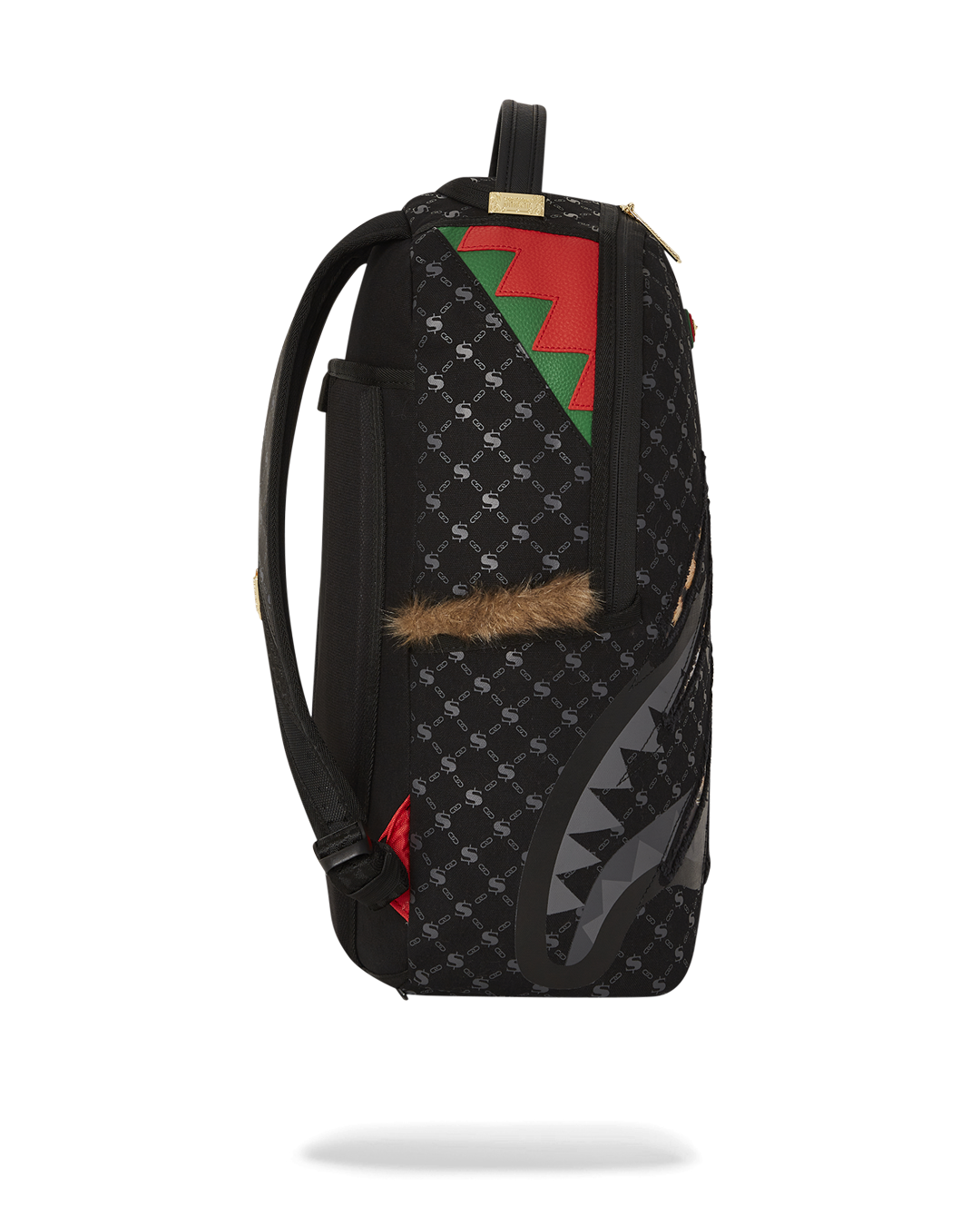 Peak design travel backpack attached to carry-on luggage at airport terminal