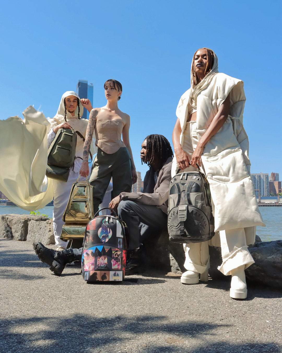 Dune Fusion Backpack showcasing its exterior pockets and design.