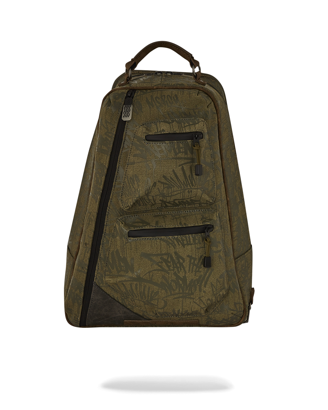 Crossbody bag detached from backpack, styled for urban daywear
