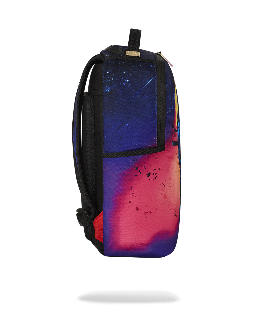Backpack in use, demonstrating its ergonomic mesh back padding and adjustable straps for comfortable travel