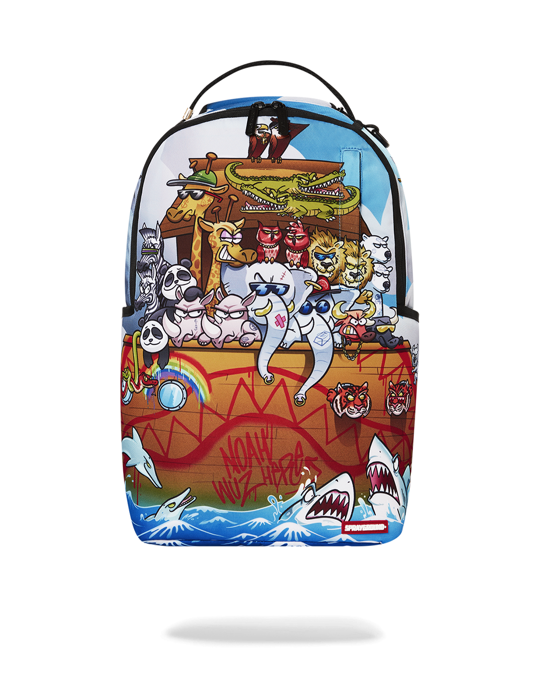 Sprayground travel backpack for women with laptop compartment and multiple pockets