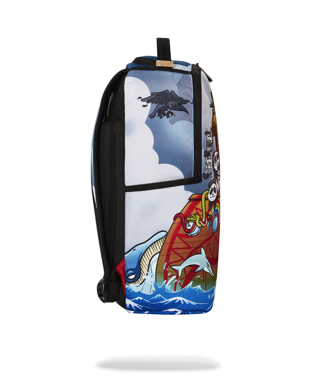 Deluxe Sprayground backpack with ergonomic mesh back padding and adjustable straps