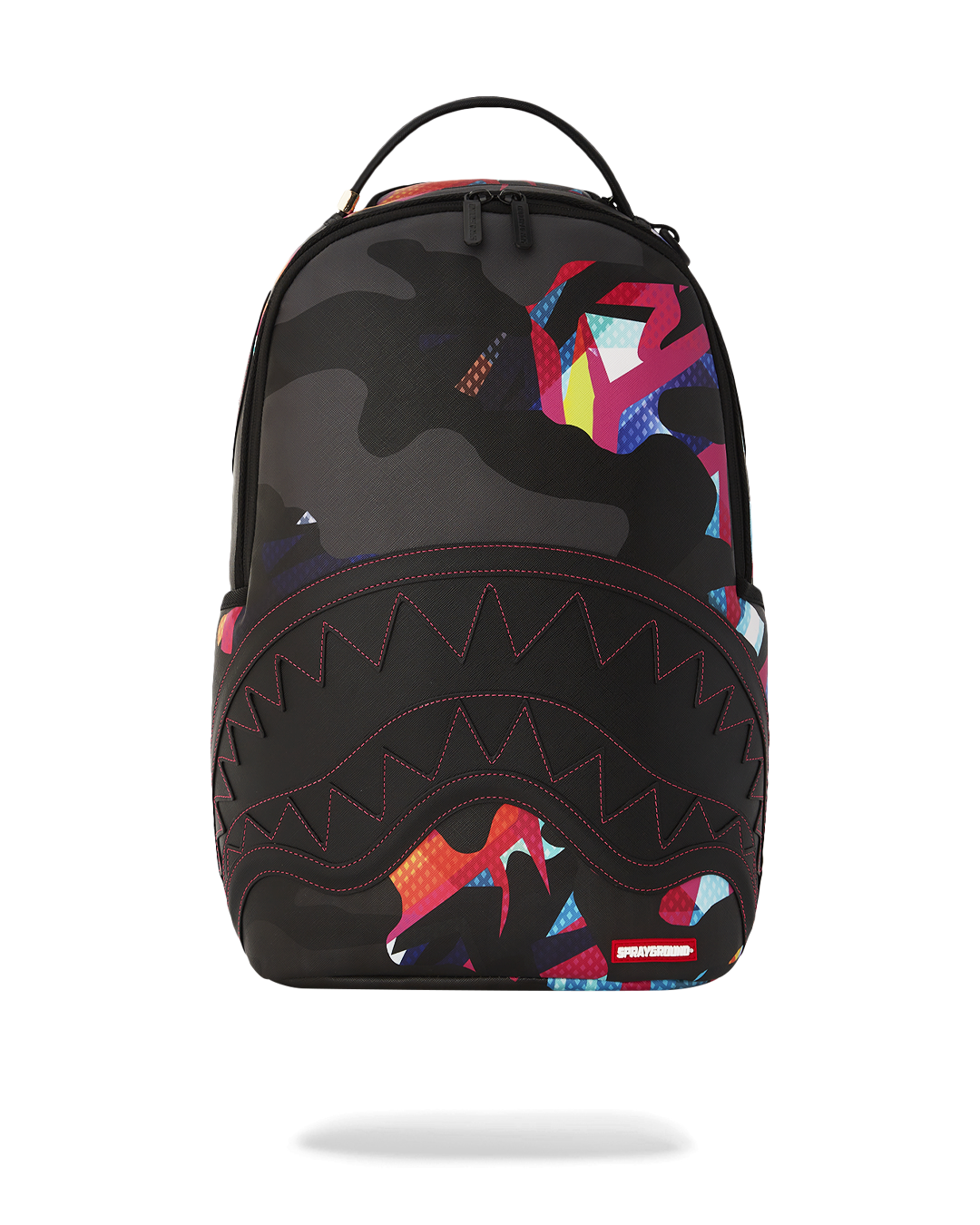 VOLATILE DLXSV Faux Leather Backpack front view with multiple pockets