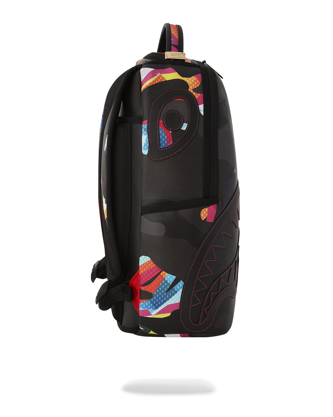 Back view showing mesh padding and adjustable straps for comfort