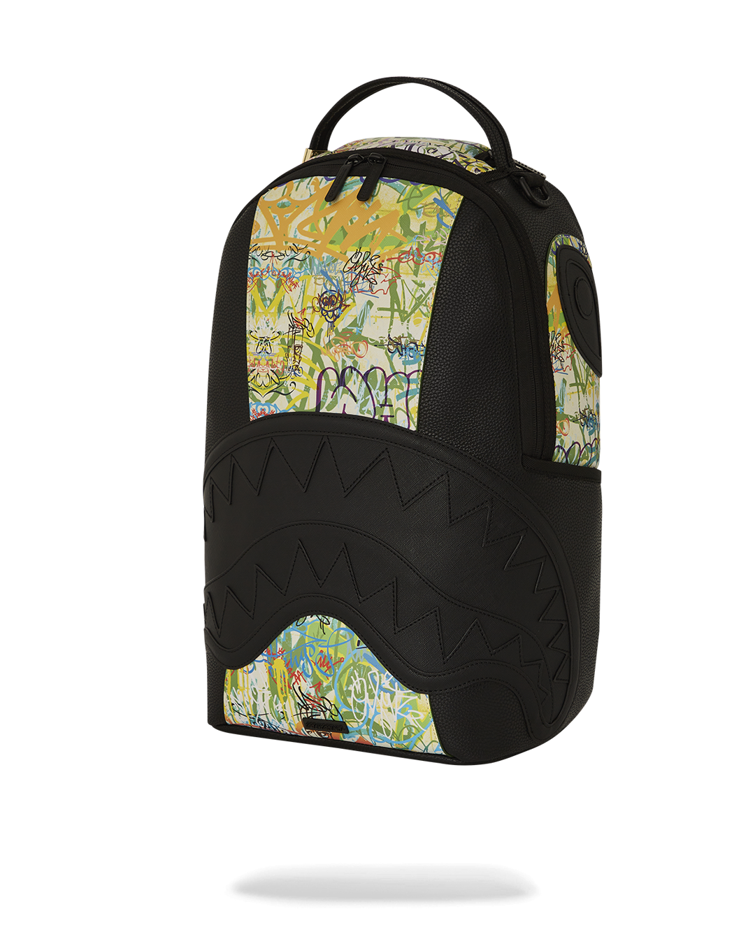 Backpack attached to rolling luggage via slide-through sleeve, ideal for airport travel.