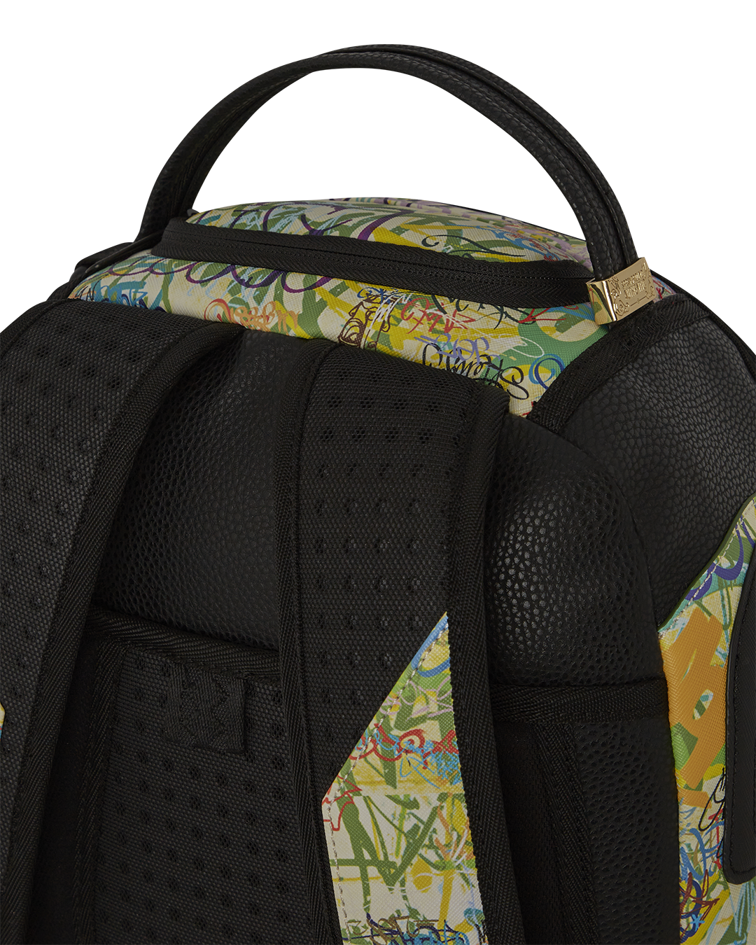 Backpack attached to rolling luggage via slide-through sleeve, ideal for airport travel.