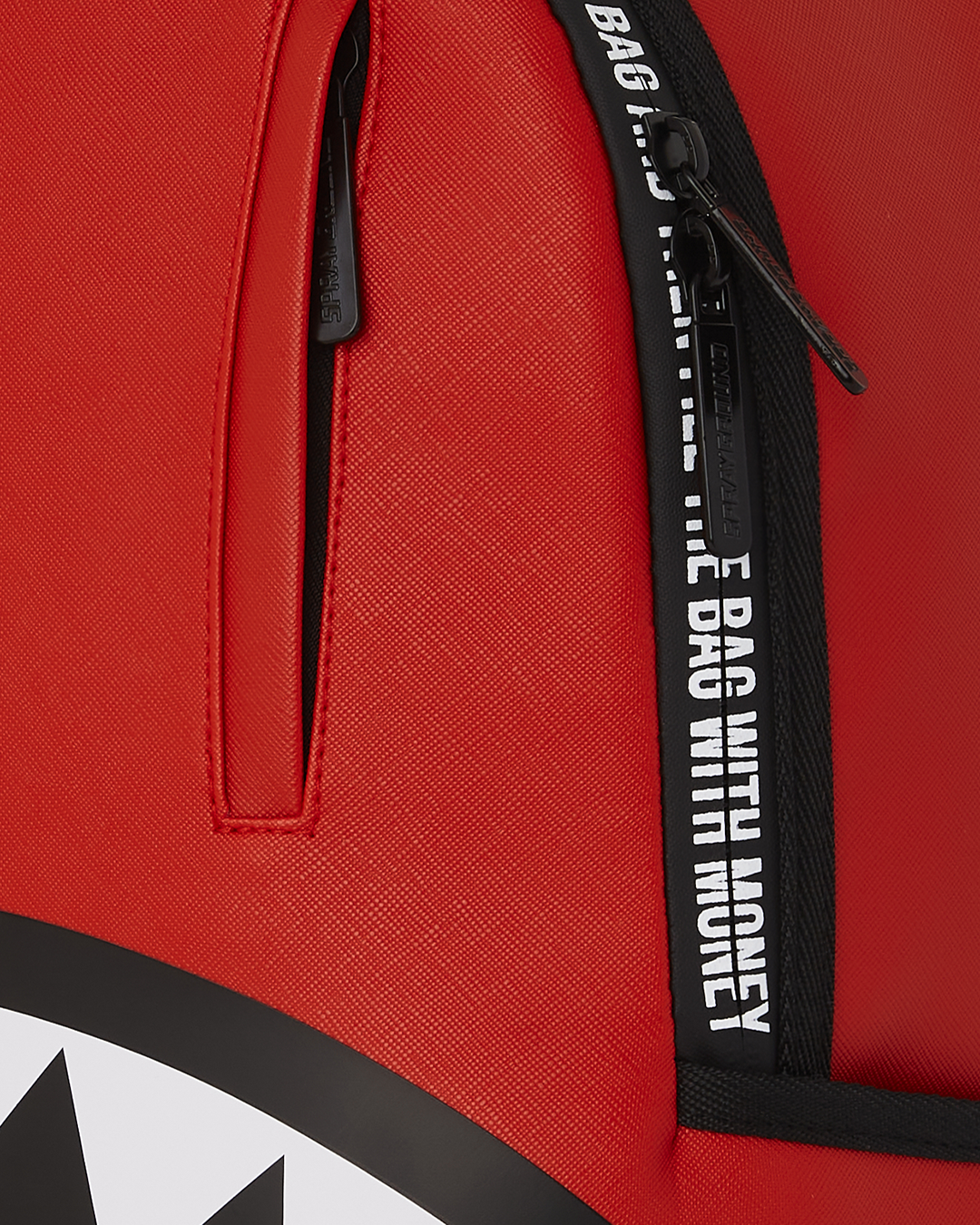 Interior view of the luxurious travelers backpack showcasing laptop compartment.