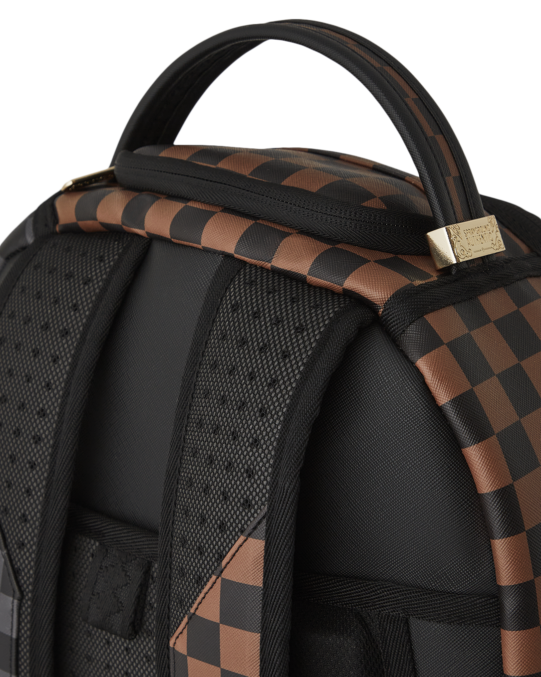 Front view of the FNAF backpack showing I See You design and zipper details