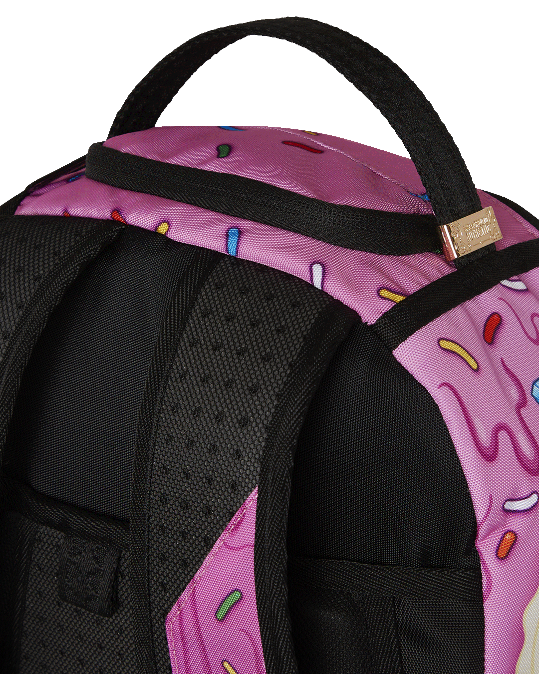 Interior view showing the laptop compartment and organizational pockets