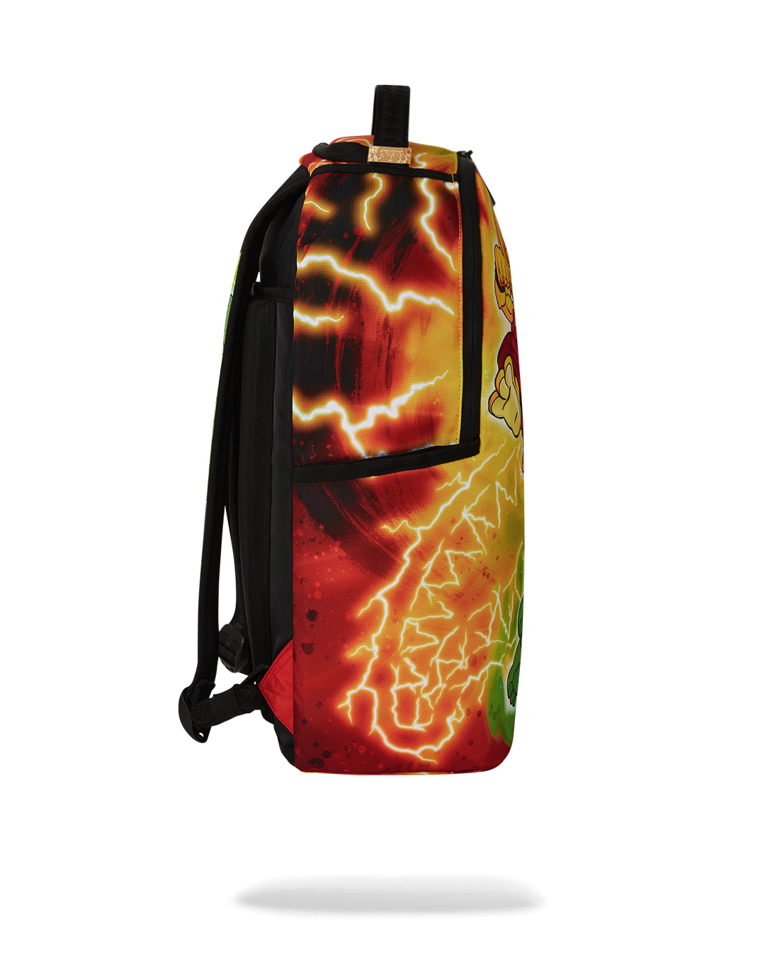 Backpack worn by a woman, showcasing adjustable straps and luggage sleeve