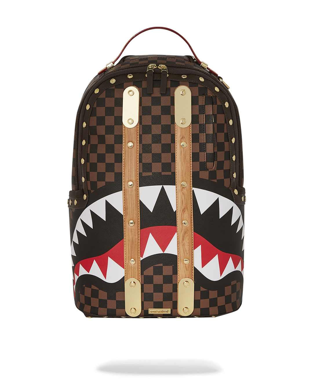 Monsieur Exploreur faux leather backpack with front zipper pocket