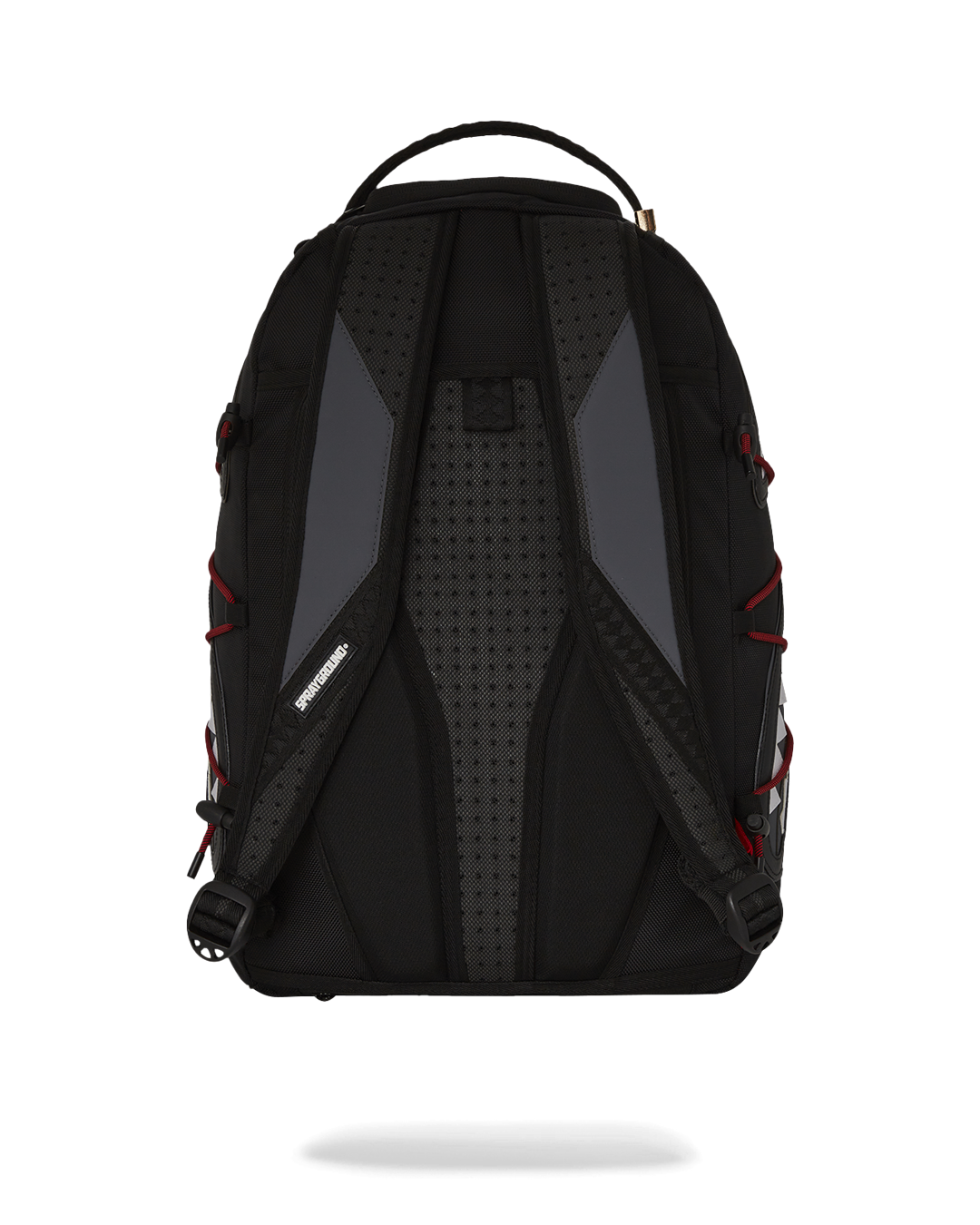 G-Force Trek Night Backpack worn over shoulder, showcasing its sleek faux leather design