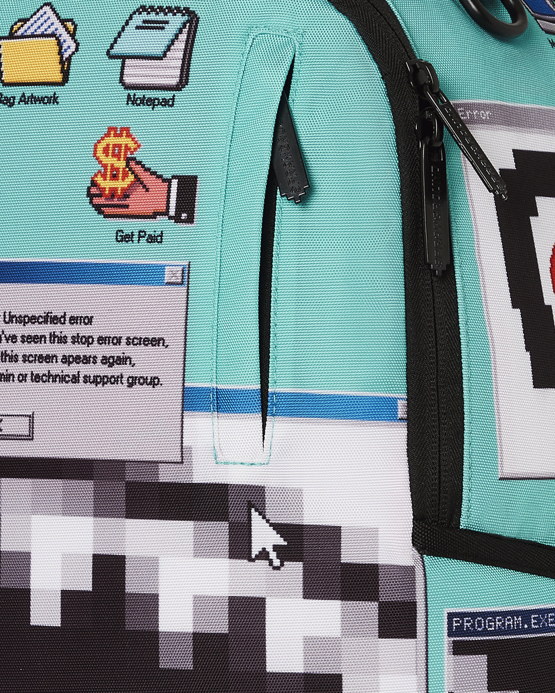 Sprayground Authentic Laptop Backpack - front view with multiple pockets