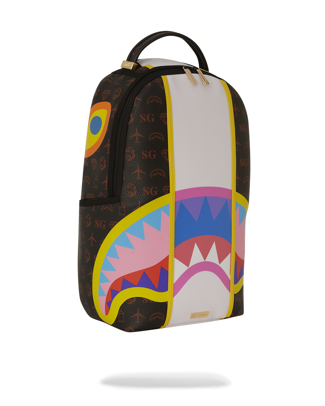 Open backpack displaying laptop compartment and interior organization
