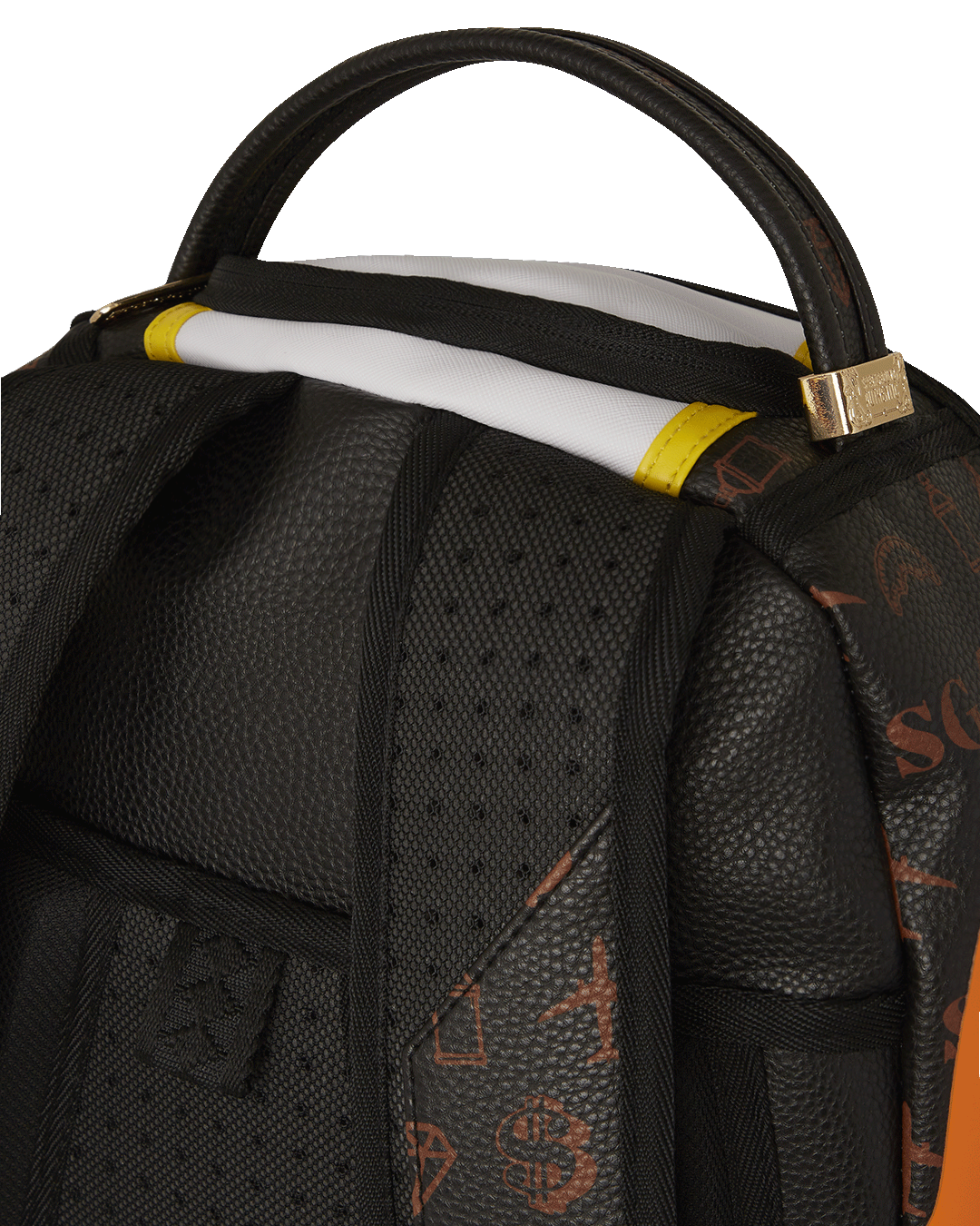 Open backpack displaying laptop compartment and interior organization