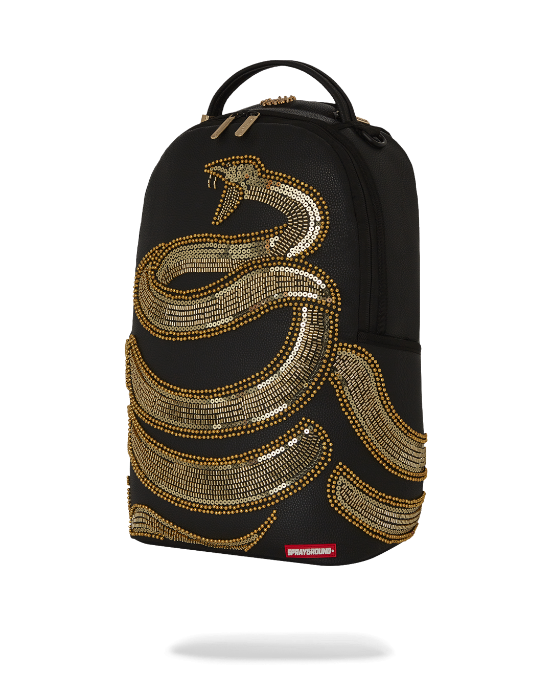 Interior of the backpack featuring a velour laptop pocket and organized compartments
