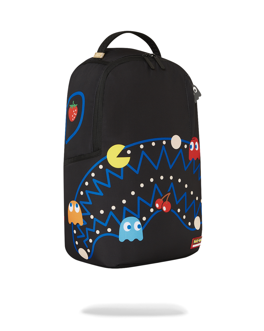Back sleeve feature connecting backpack to carry-on luggage for travel convenience