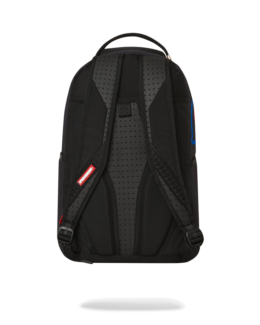 Back sleeve feature connecting backpack to carry-on luggage for travel convenience