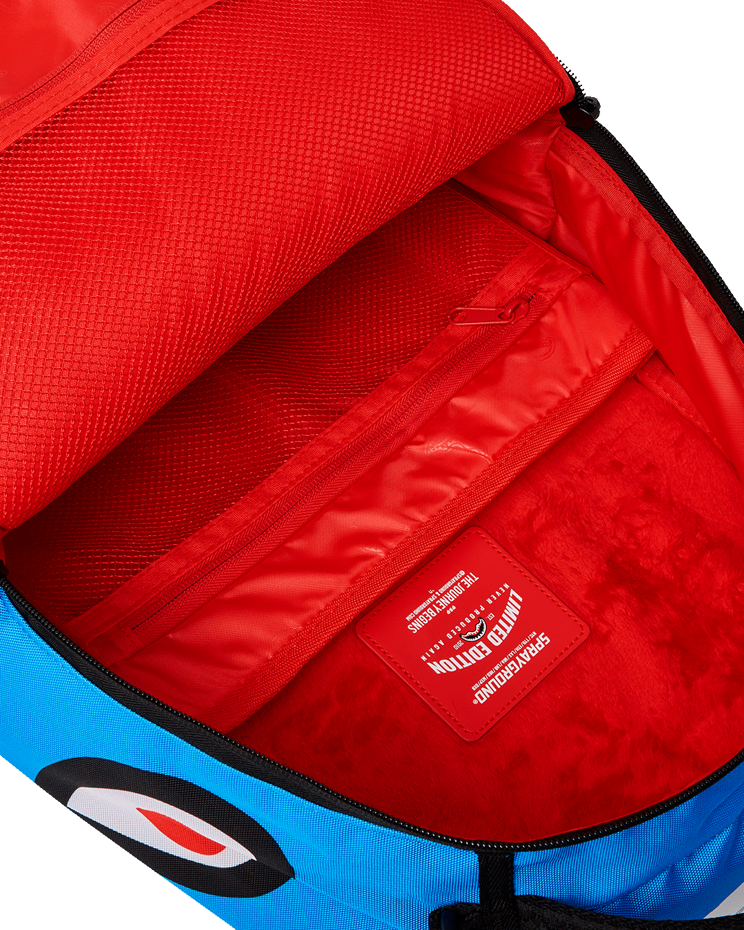 Bruiser Backpack by Sprayground, featuring a unique Family Guy edition design and durable 900D Polyester Fabric.