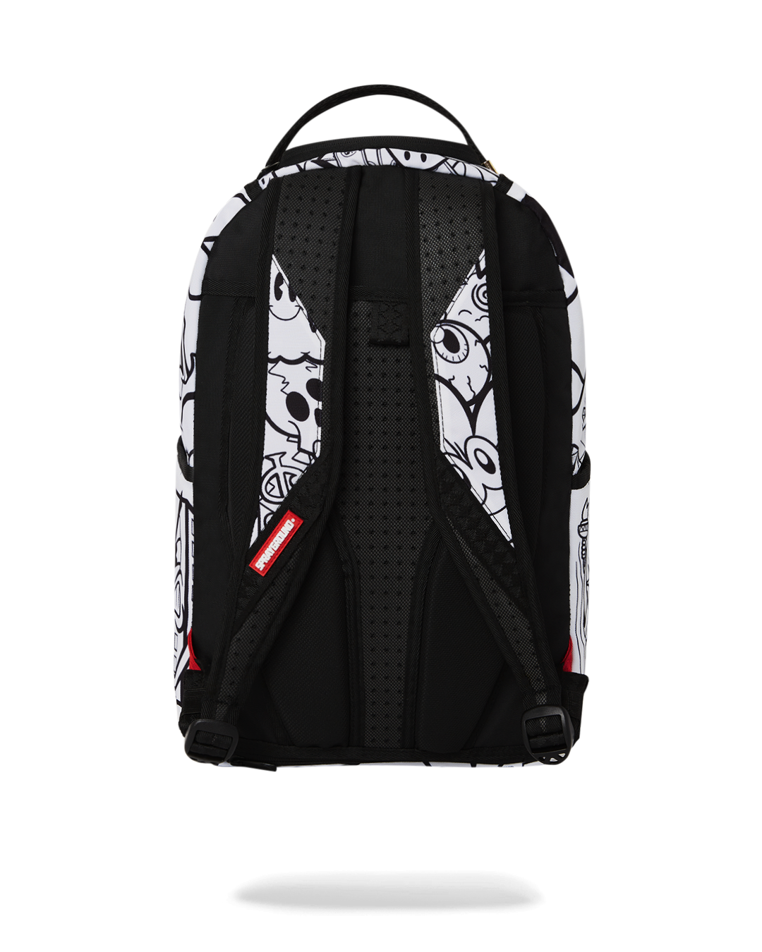 Dreamy Doodle Deluxe Laptop Backpack with ergonomic mesh back and adjustable straps.