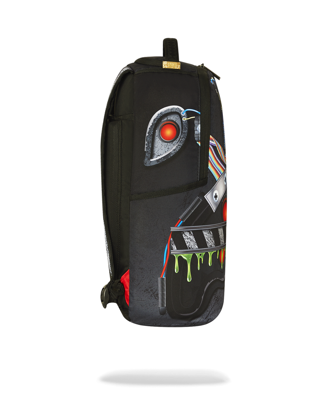 Back panel of the Proton backpack showing mesh comfort padding and adjustable straps