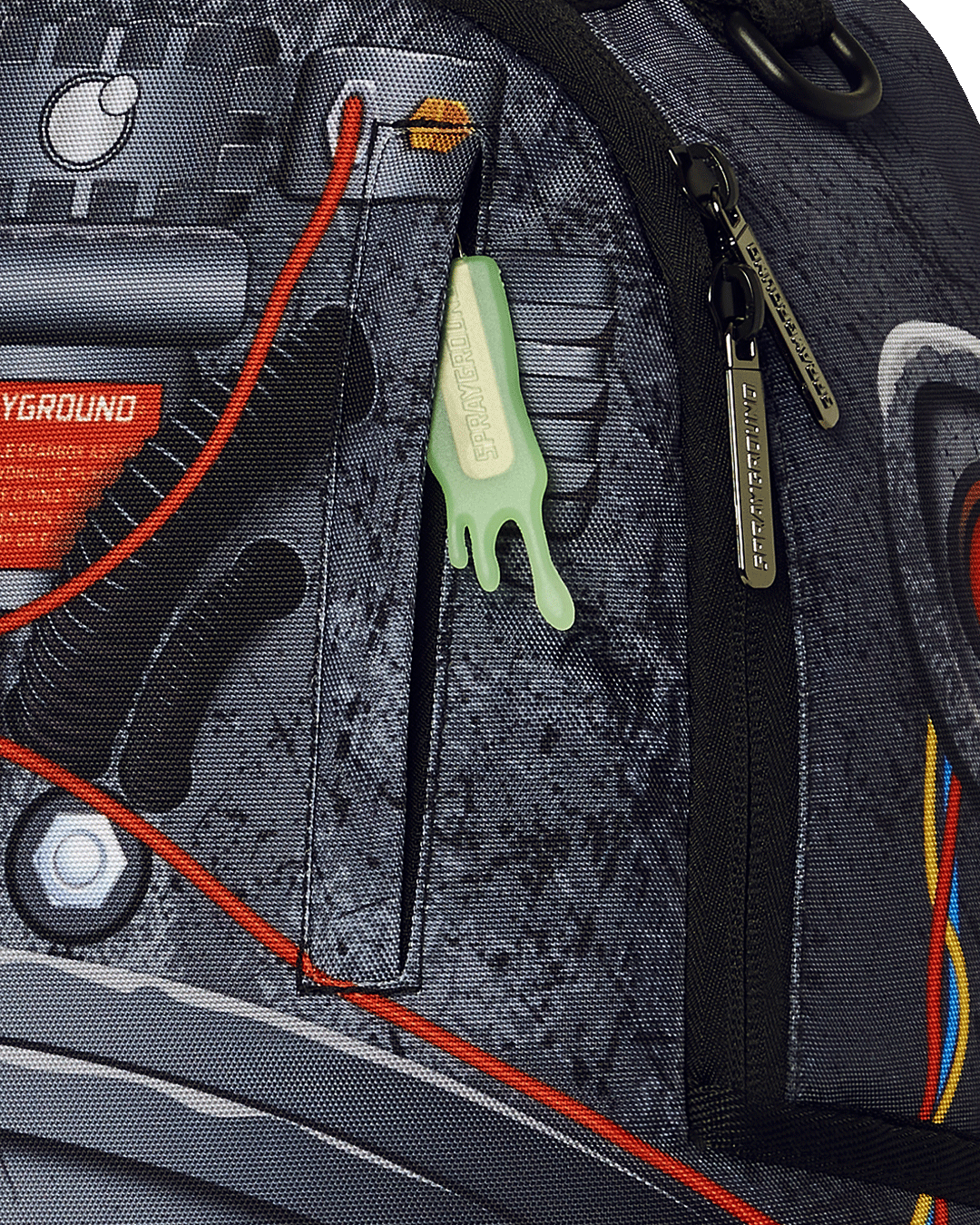 Back panel of the Proton backpack showing mesh comfort padding and adjustable straps