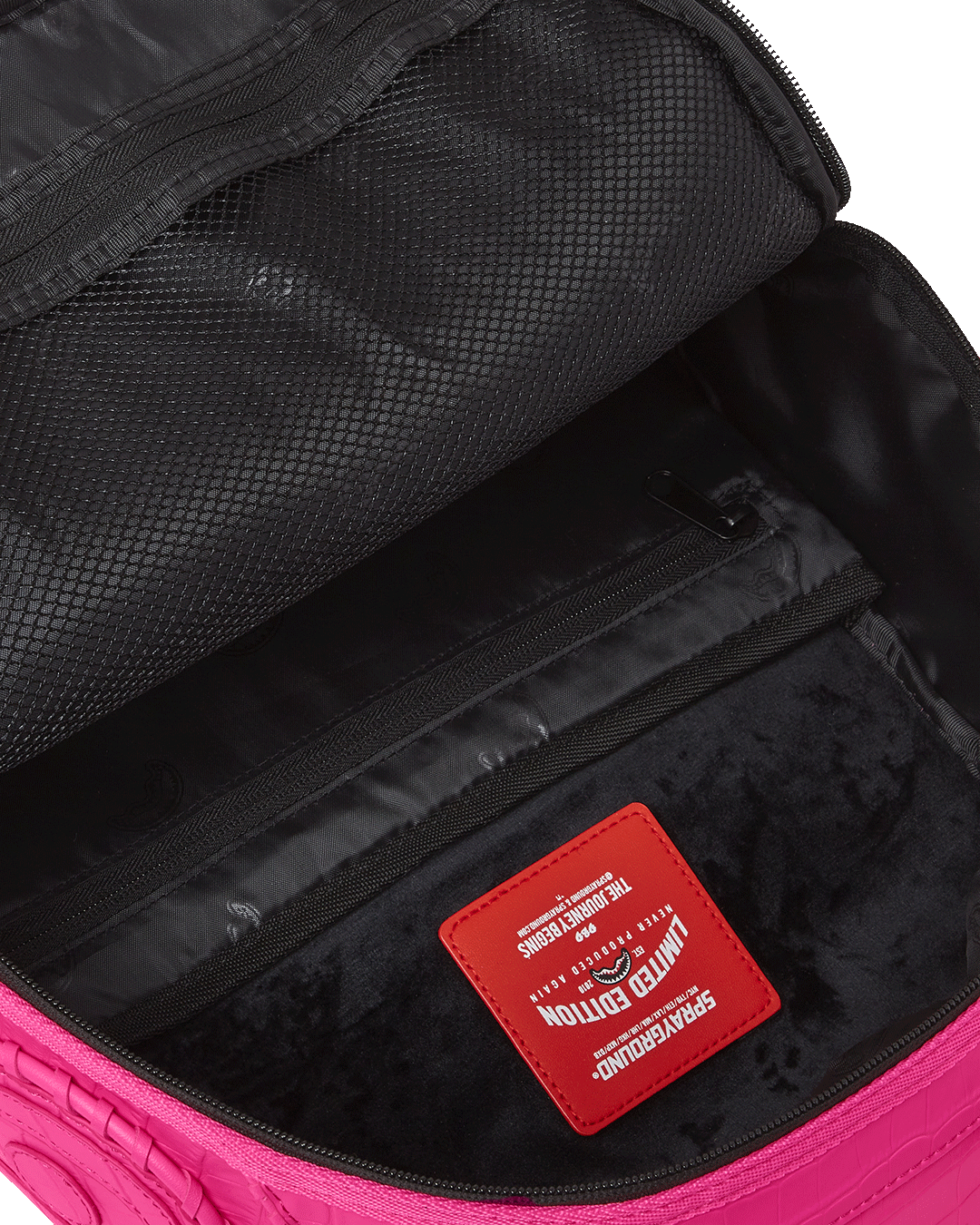 Interior laptop compartment and organizer pocket with velour lining