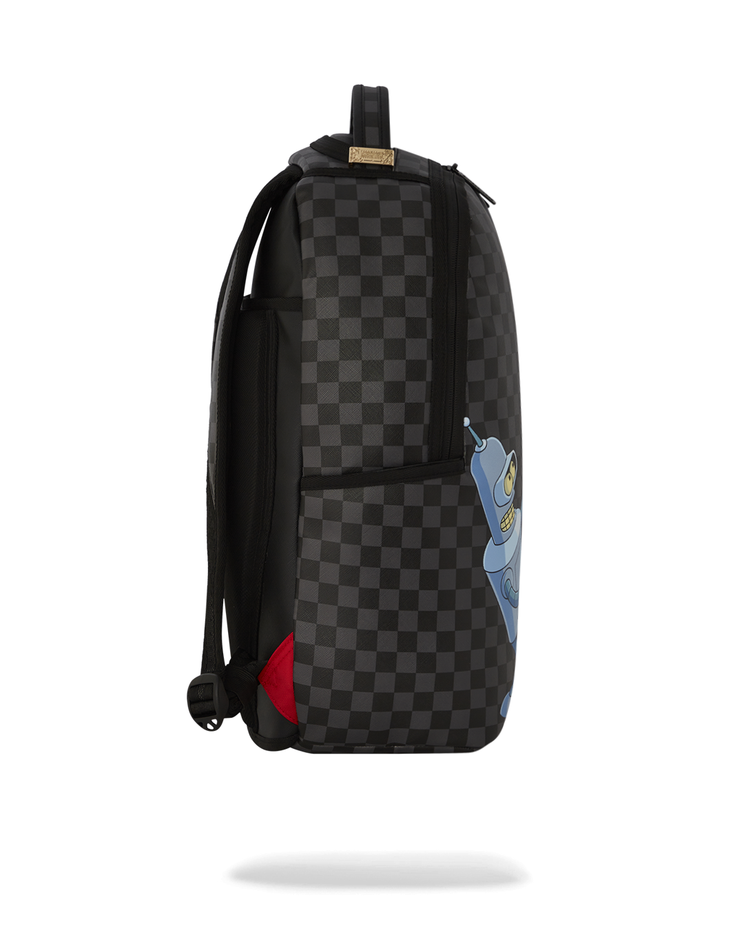 Backpack in use, showing ergonomic mesh back padding and adjustable straps