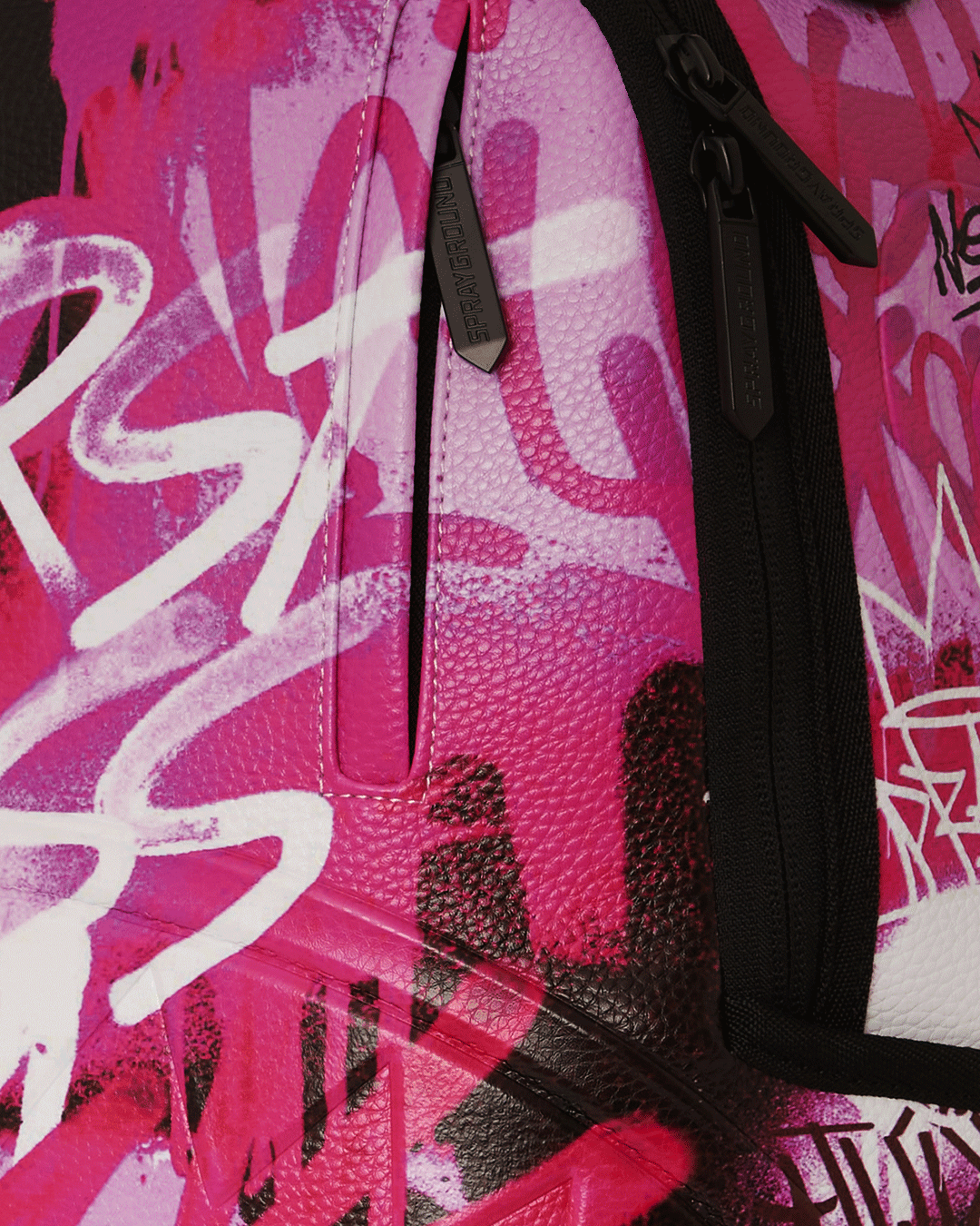 Side view of the backpack highlighting adjustable straps and pockets