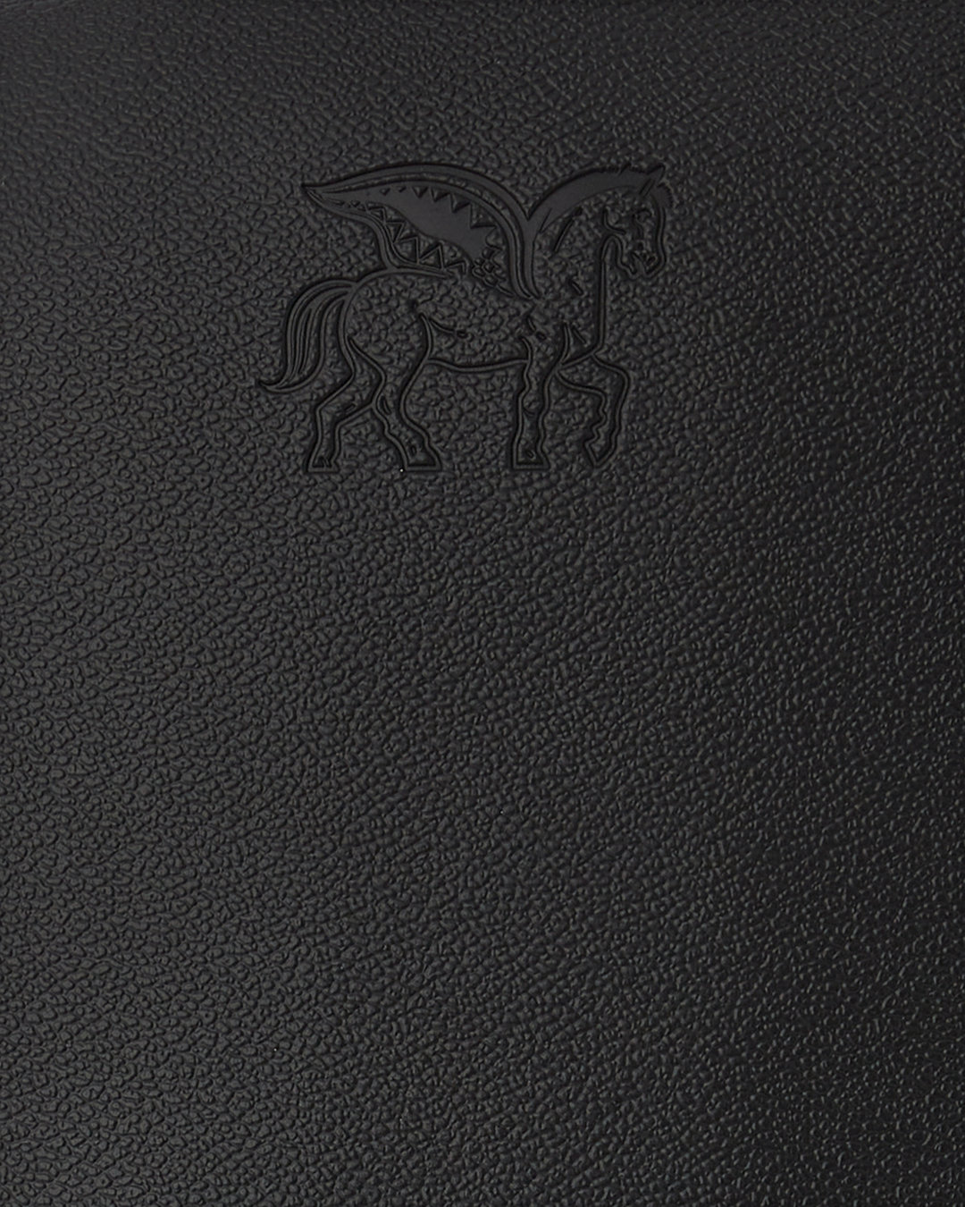 Interior view of the faux leather mini backpack with laptop compartment.