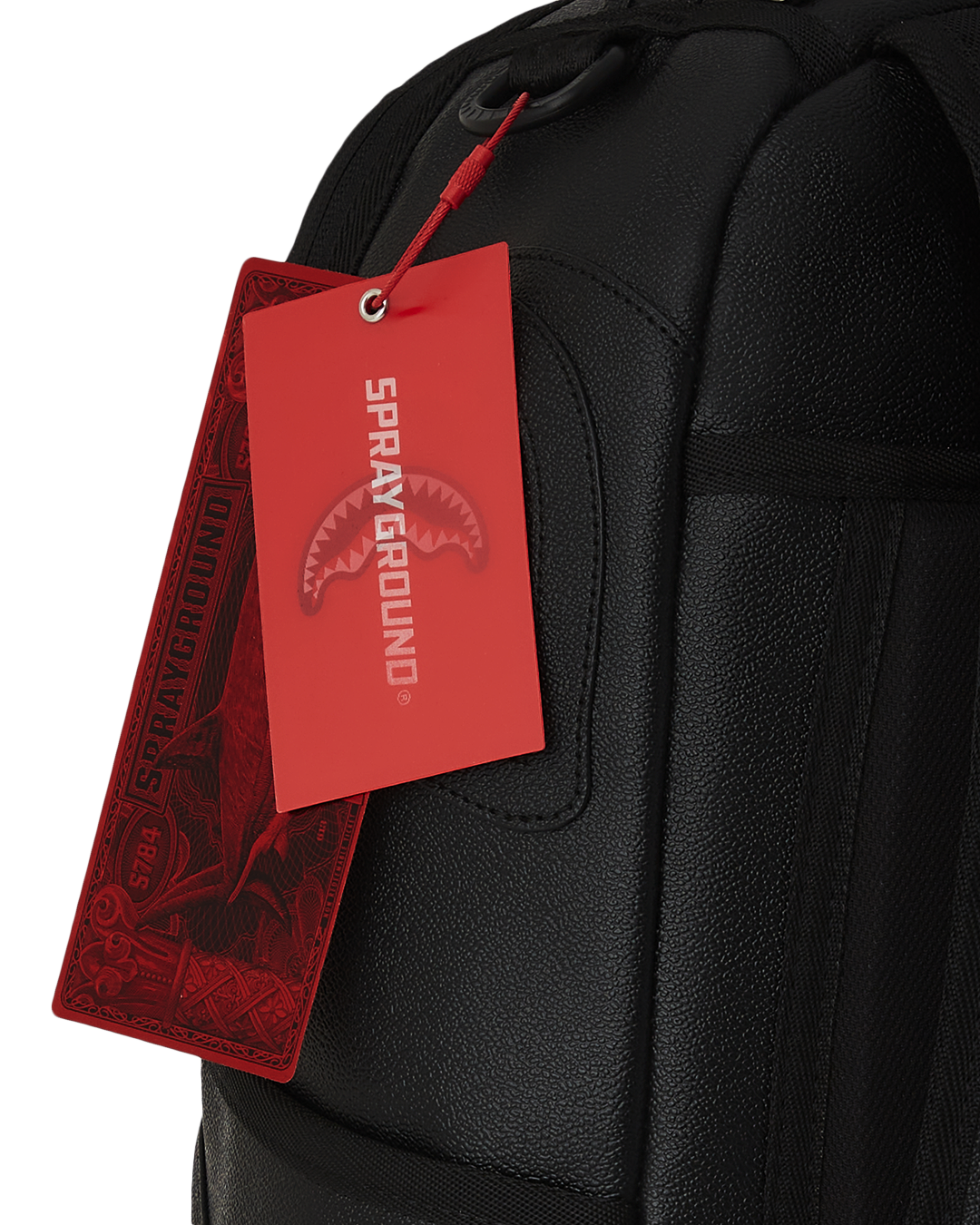 Detail of ergonomic mesh back padding and adjustable straps of the backpack.
