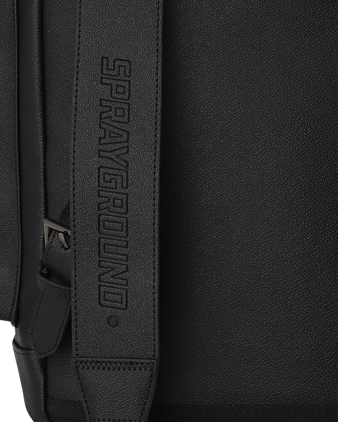 Interior of the backpack with laptop compartment and mesh organizer pocket