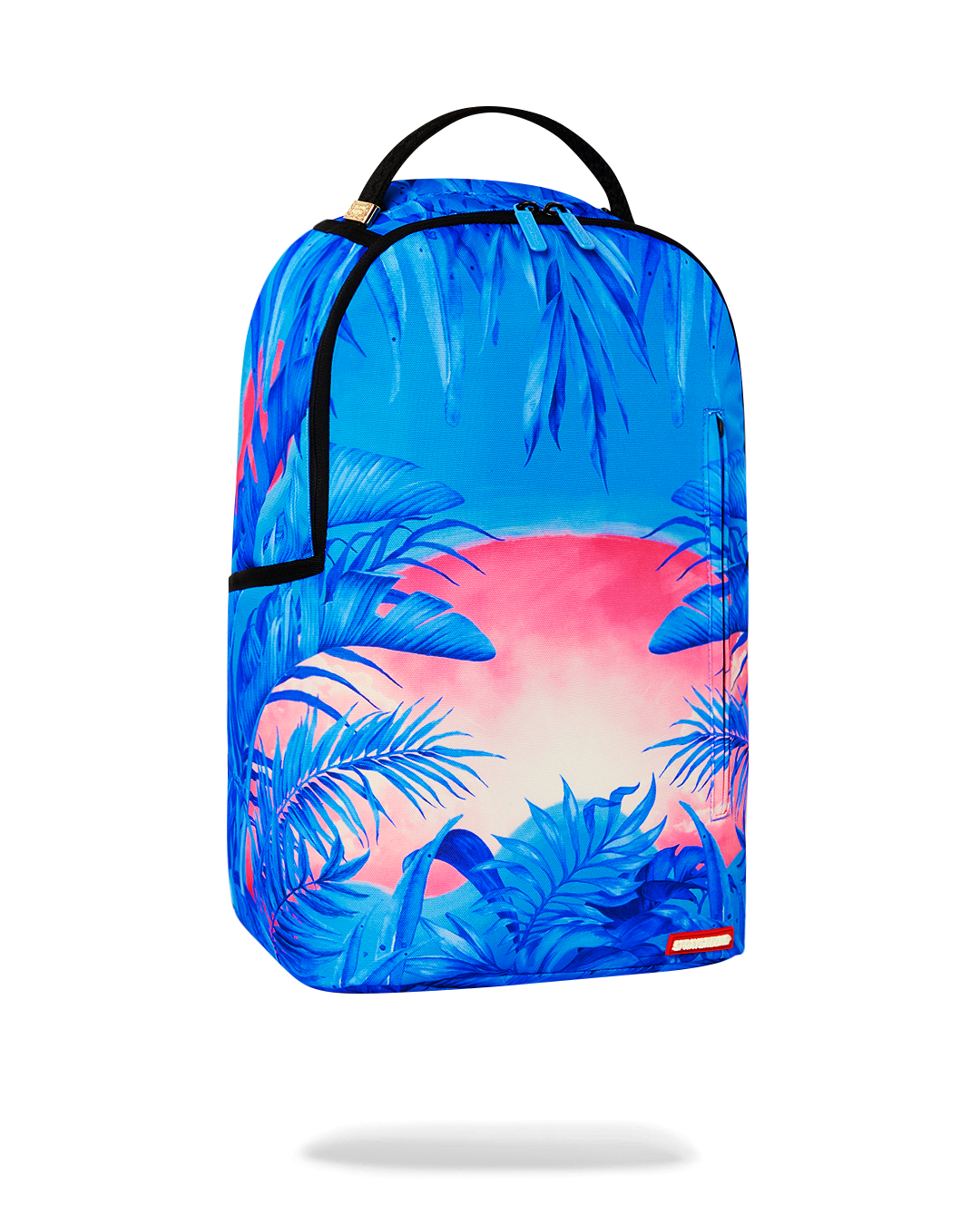 Ergonomic design of Miami Sunset Deluxe Backpack with adjustable straps