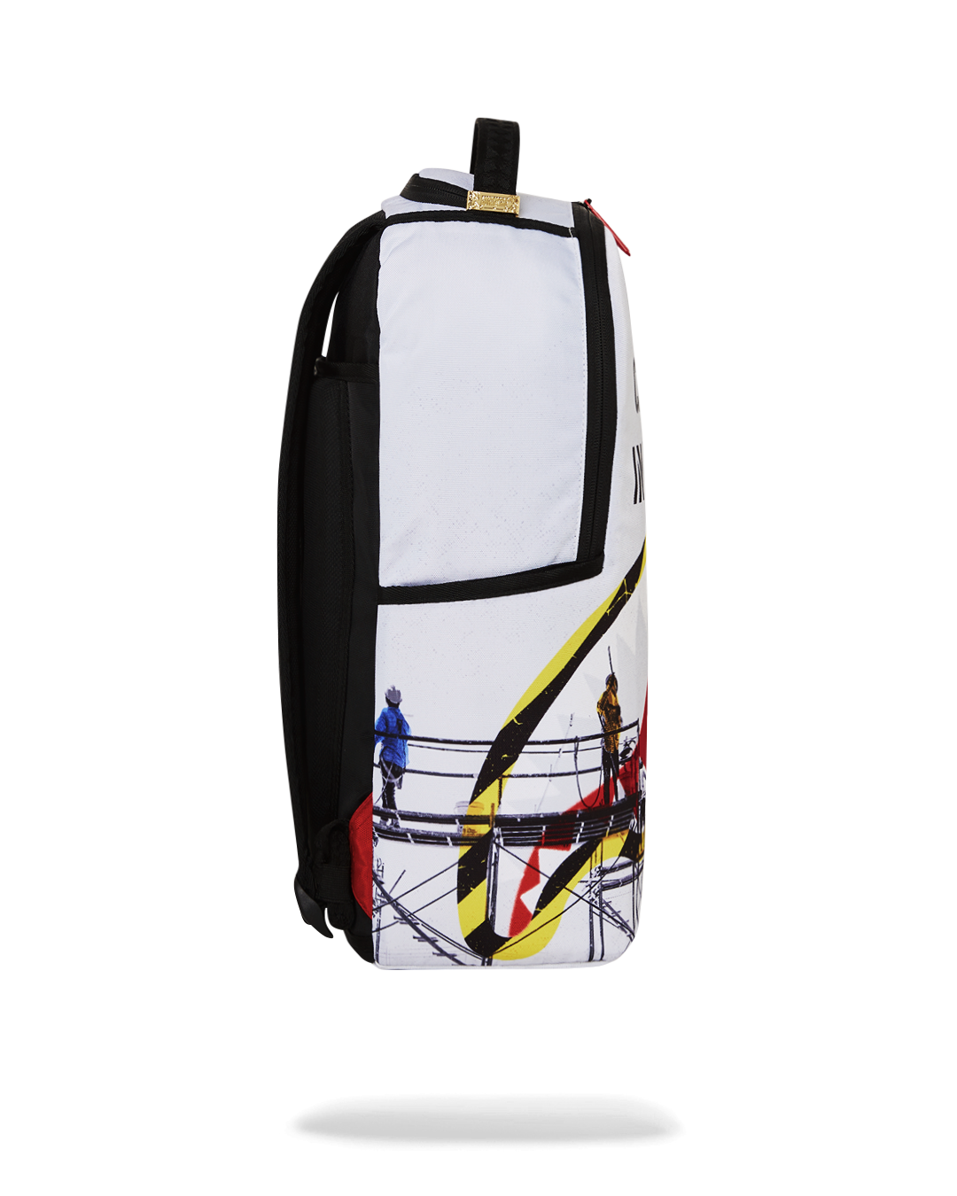 Sprayground backpack with adjustable straps and ergonomic padding.