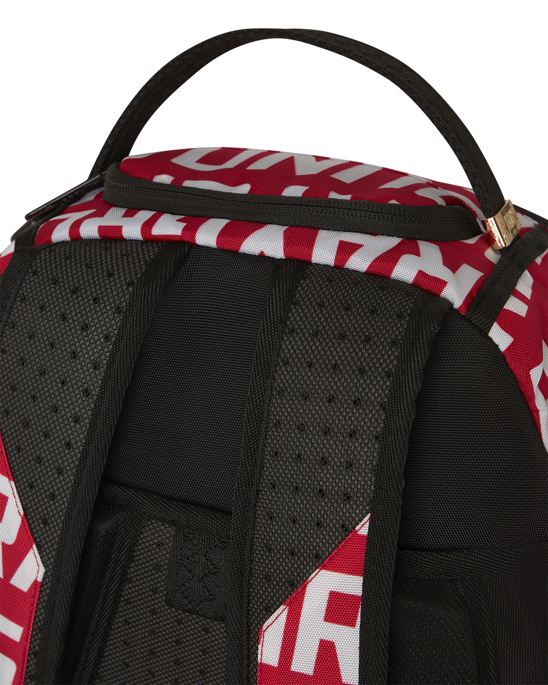 Back view of ergonomic Rick and Morty backpack with adjustable straps.