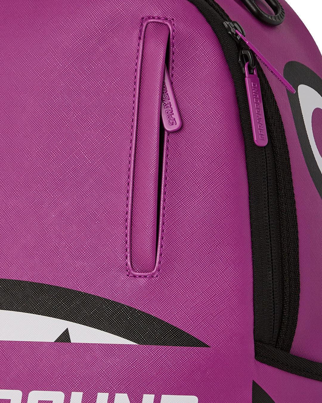 Interior view of the laptop compartment in the Viola Luxe backpack.