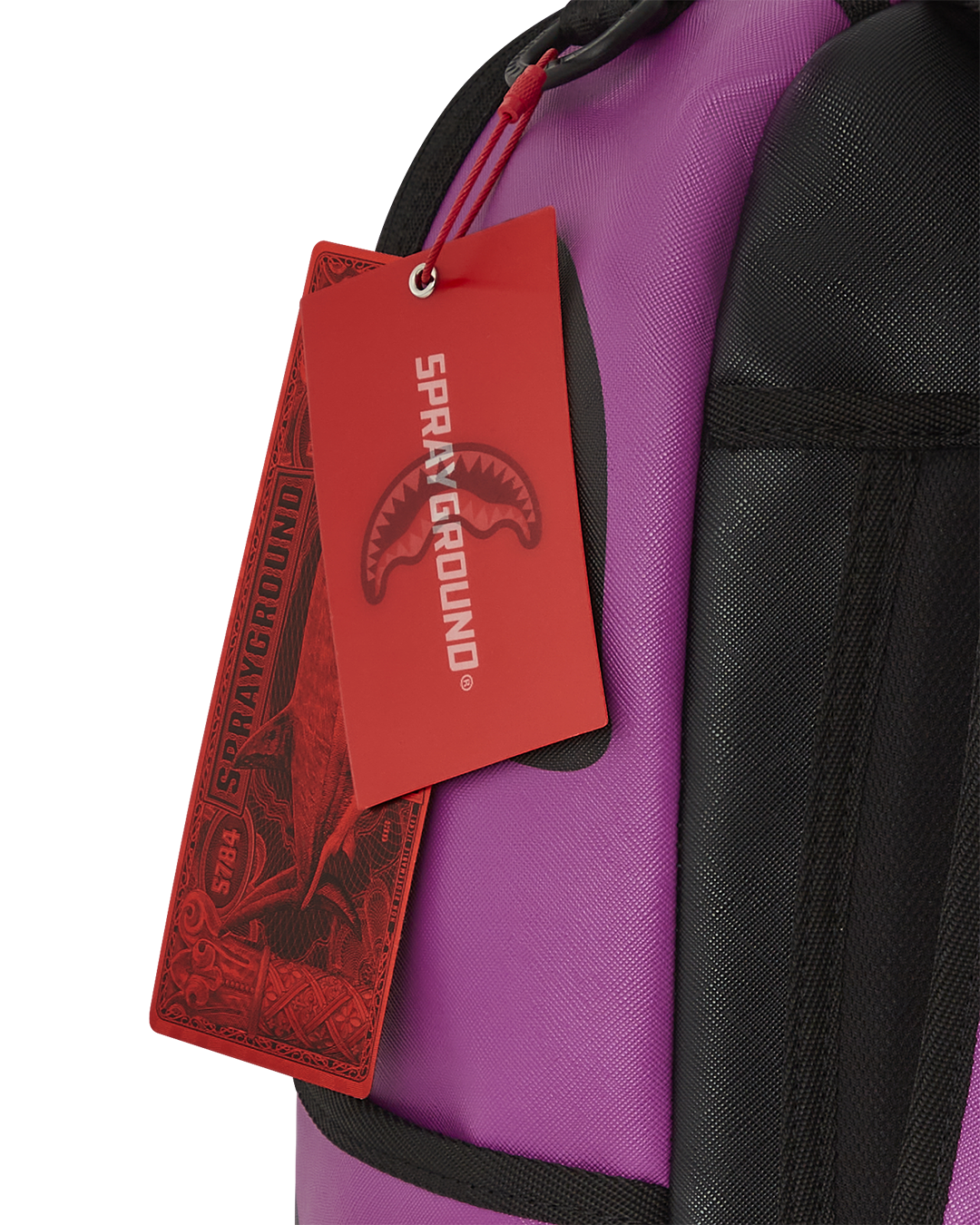 Interior view of the laptop compartment in the Viola Luxe backpack.