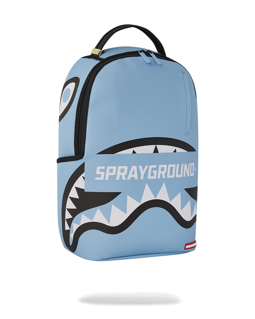 Backpack attached to rolling luggage via slide-through sleeve