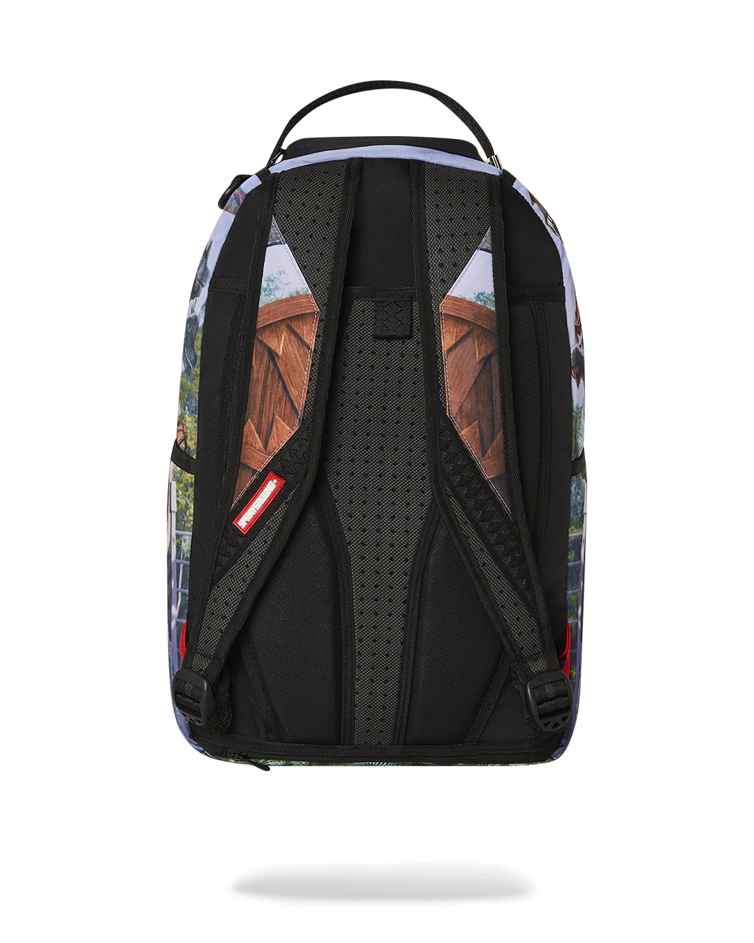 Sprayground Shark Backpack with raptor claw design and side pockets