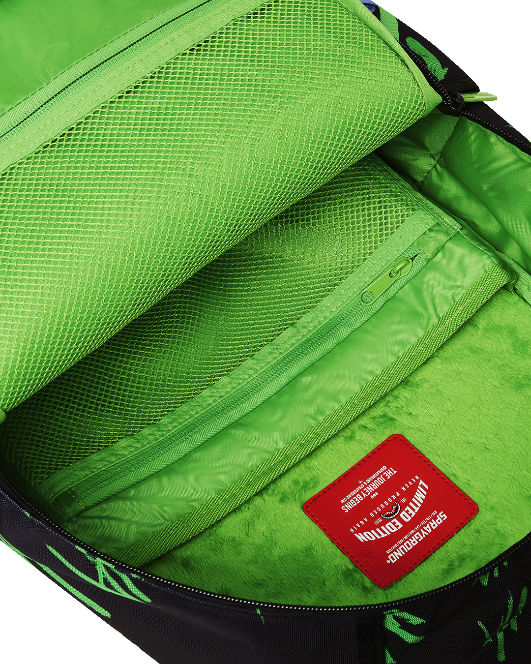 Backpack attached to luggage via slide-through sleeve for travel