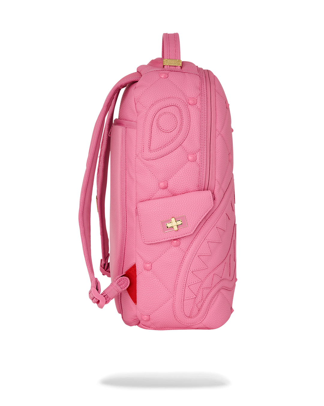 Interior compartments with velour-lined laptop and sunglass pockets