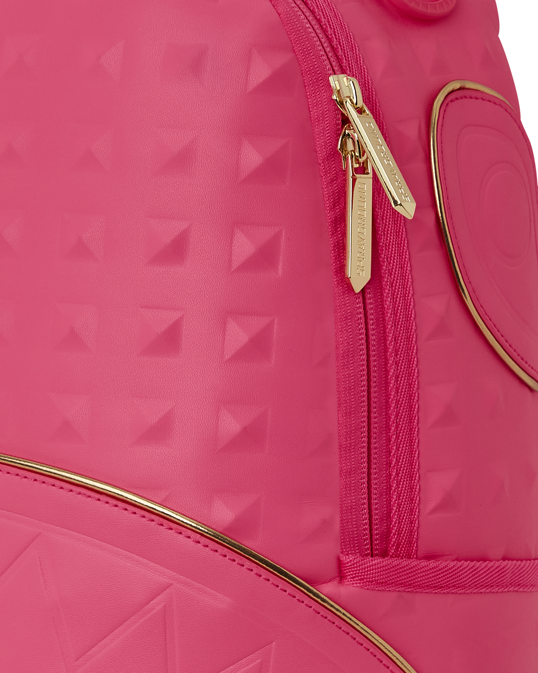 Back view of the backpack with ergonomic mesh padding and luggage sleeve