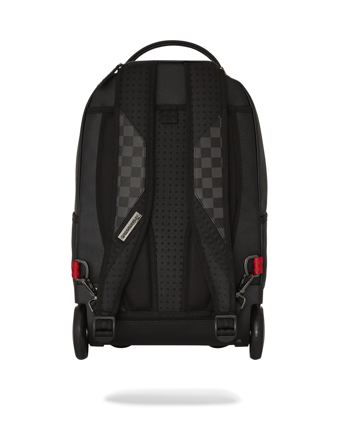 TravelPro Wheeled Laptop Backpack - back view with ergonomic mesh padding and adjustable straps